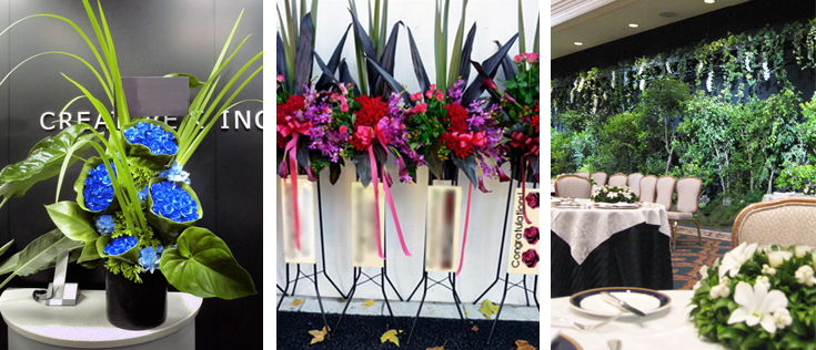 アレンジフラワー設置イメージ