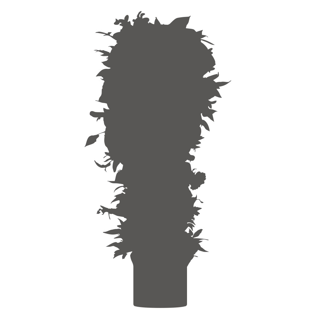 <h2>バーチカルスタイル</h2>縦長いなスタイルでアレンジいたします。デザインチック、個性が求められる際におすすめです。<br>ご予算目安￥20,000～